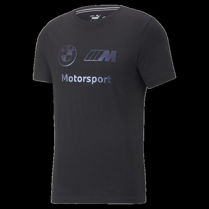 Svart Puma På Salg Bmw M Motorsport Metall Energi Logo T-skjorte Herre