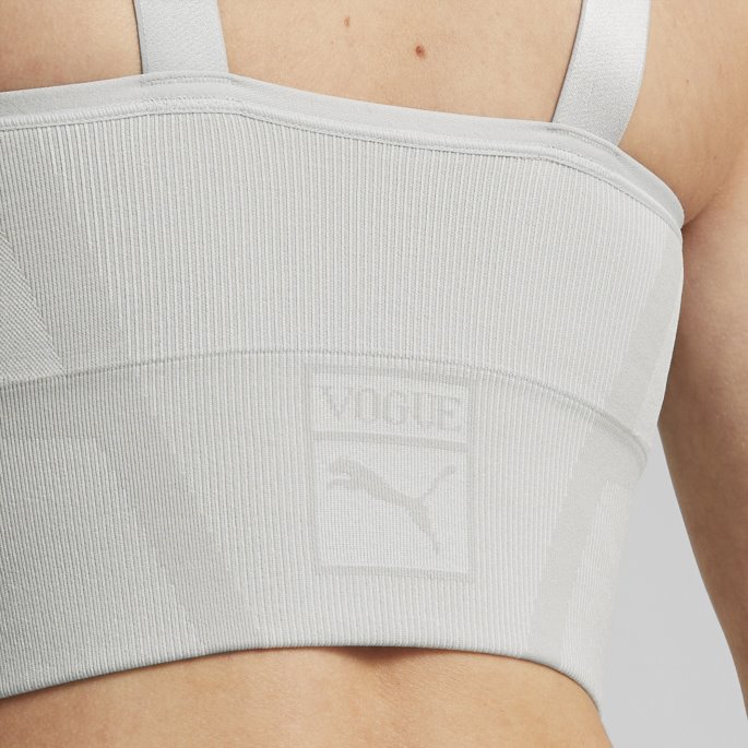 Puma På Tilbud X Vogue Dame BH Topp Lys Grå Lyng