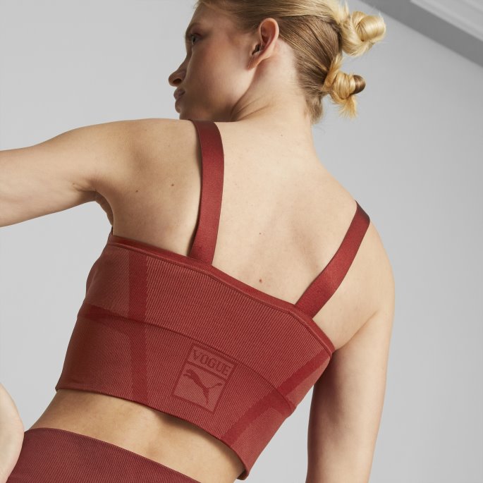Intens Rød Puma På Tilbud X Vogue Dame BH Topp