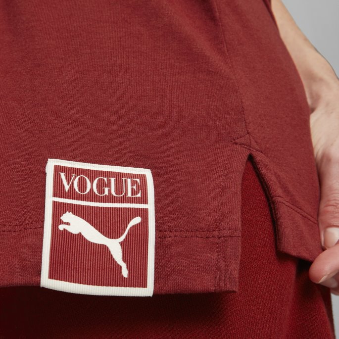 Puma På Tilbud X Vogue Avslappet T-skjorte For Kvinner Intens Rød