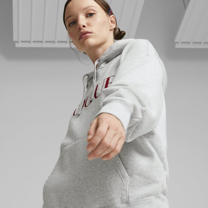 Puma På Tilbud X Vogue Hettegenser Dame Lys Grå Lyng