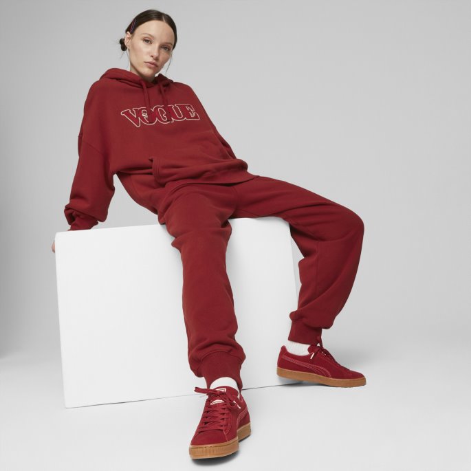 Puma På Tilbud X Vogue Hettegenser For Kvinner Intens Rød