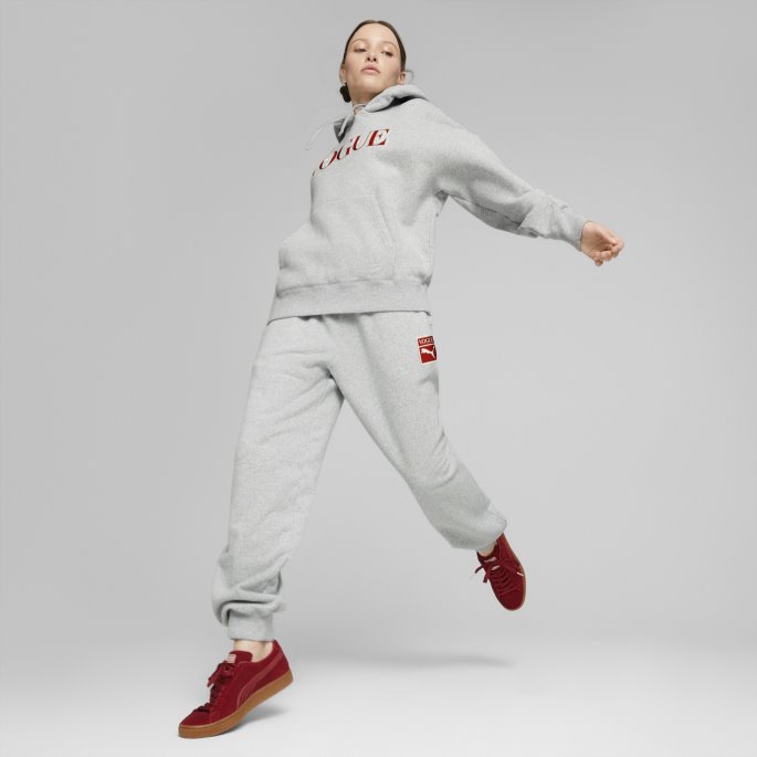 Puma På Tilbud X Vogue Dame Joggebukse Lys Grå Lyng