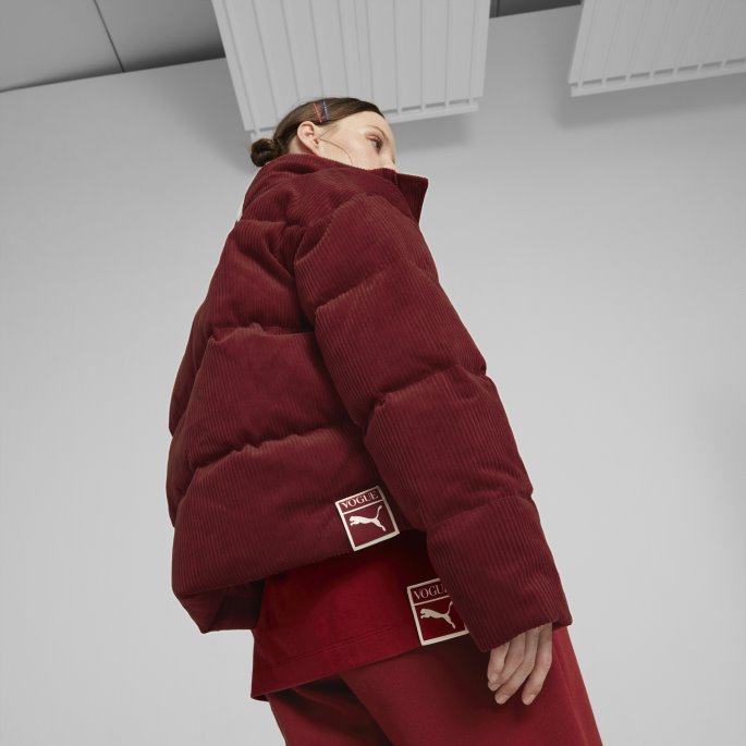 Puma På Tilbud X Vogue Pufferjakke Dame Intens Rød