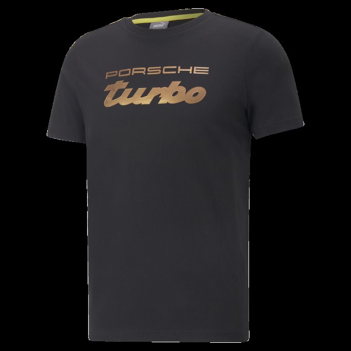 Porsche Legacy Herre Metall Energi Logo T-skjorte Svart Puma På Salg