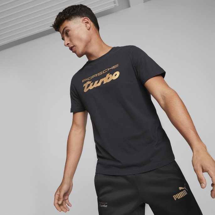 Puma På Tilbud Porsche Legacy Metal Energy Logo Tee Menn Svart