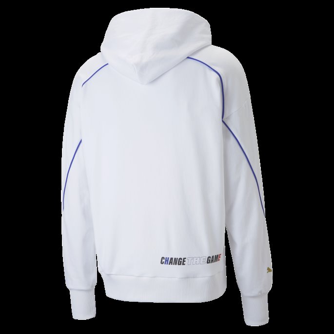 Puma På Tilbud Hvit Gen.g Stripe Esports Hettegenser