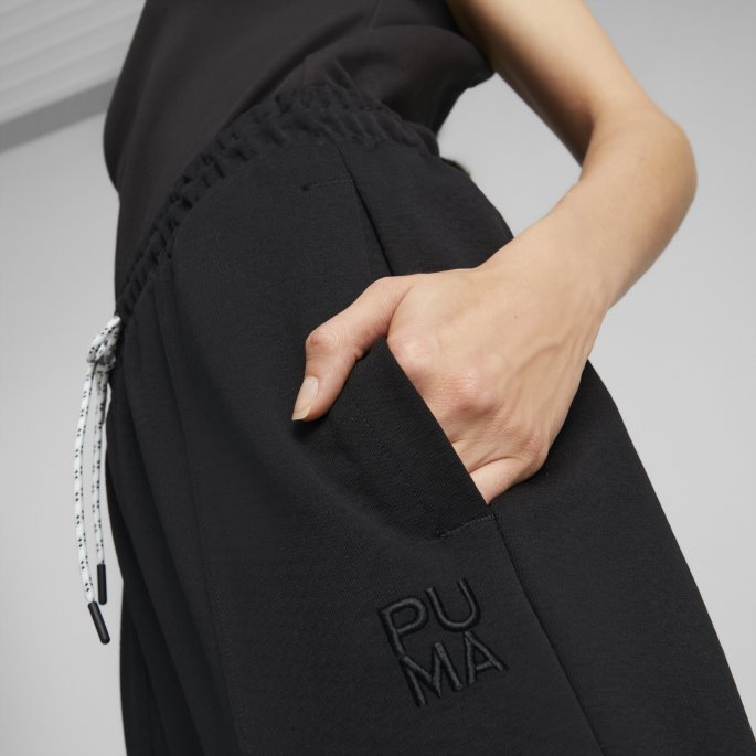 Black Infuse Wide Leg Bukser Kvinner Puma På Salg