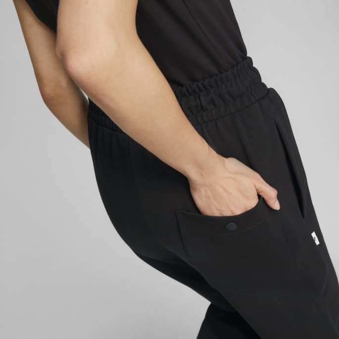 Black Infuse Wide Leg Bukser Kvinner Puma På Salg