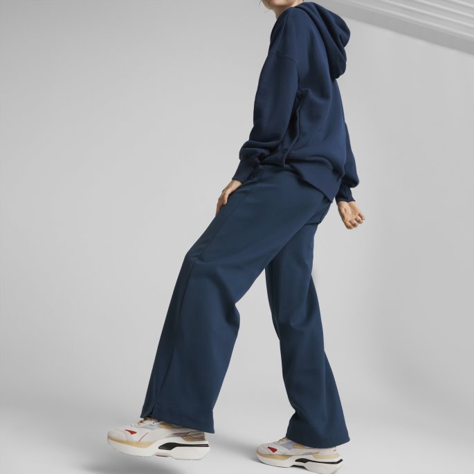 Infuse Wide Leg Bukser Kvinner Marine Blå Puma På Salg