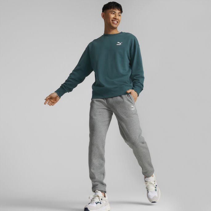 Puma På Tilbud Klassikere Joggebukser For Menn Mellomgrå Lyng