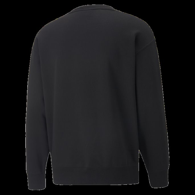 Puma På Tilbud Svarte Klassikere Avslappet Sweatshirt Med Rund Hals For Menn