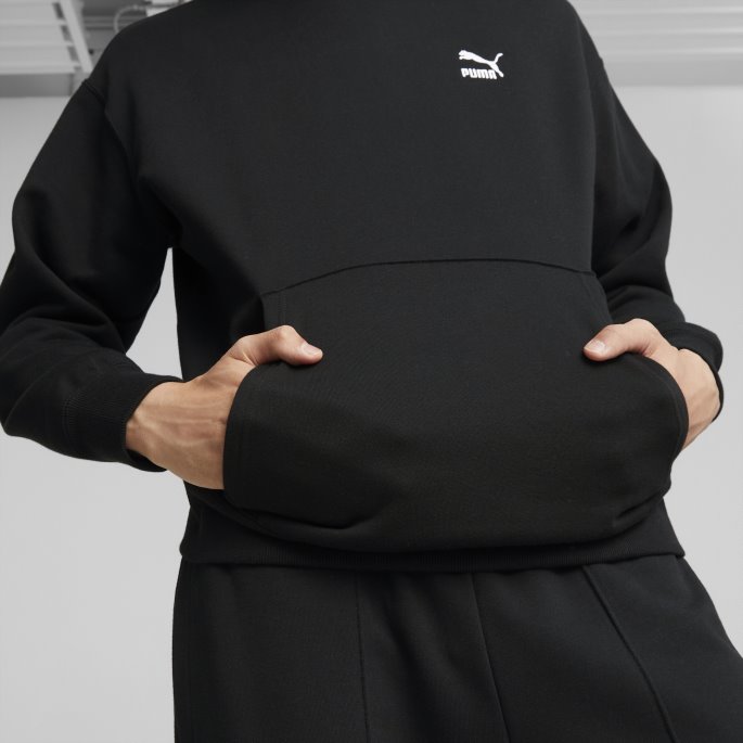 Klassikere Avslappet Hettegenser Menn Puma På Tilbud Svart