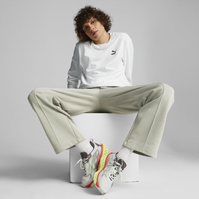Klassikere Rette Joggebukser Menn Puma På Tilbud Pebble Grey