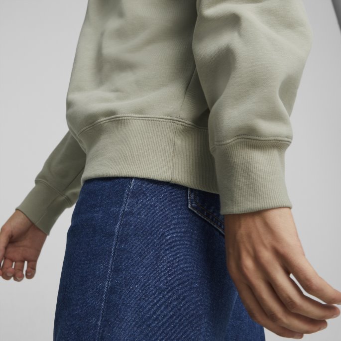 Pebble Grey Classics Polo Sweatshirt Menn Puma På Tilbud