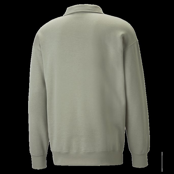 Pebble Grey Classics Polo Sweatshirt Menn Puma På Tilbud