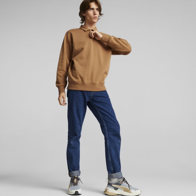 Desert Tan Puma På Tilbud Klassikere Polo Genser Menn