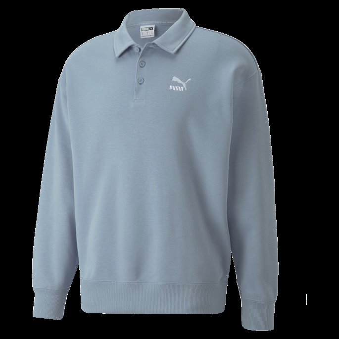 Puma På Tilbud Blue Wash Classics Polo Sweatshirt Herre