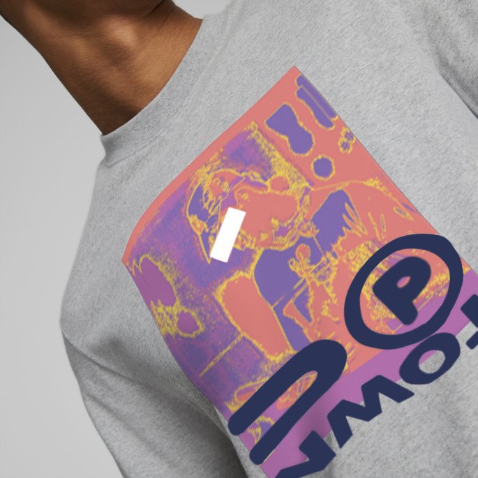 Lys Grå Lyng Uptown Tee Puma På Salg