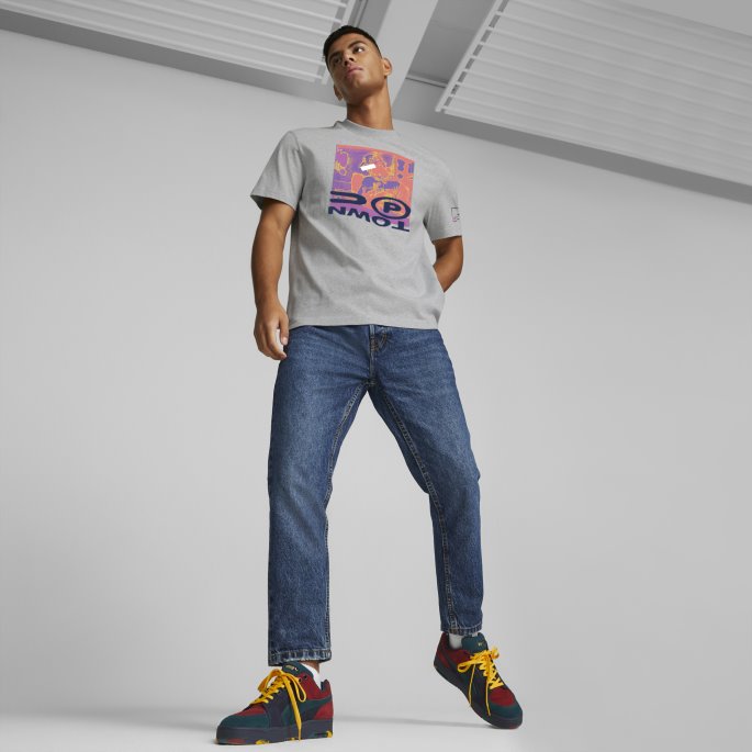 Lys Grå Lyng Uptown Tee Puma På Salg