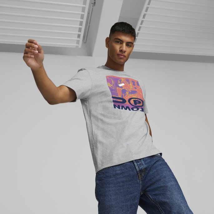 Lys Grå Lyng Uptown Tee Puma På Salg