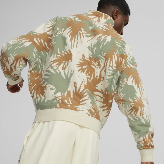 Puma På Tilbud Uberørte Barndomsdrømmer Menns Basketball Quarter Zip Sweatshirt