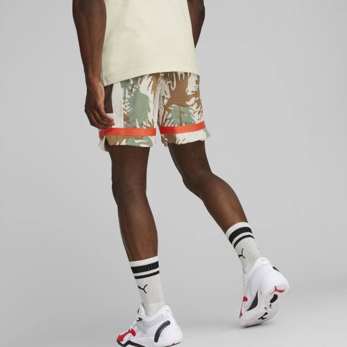 Puma På Tilbud X Barndomsdrømmer Basketballshorts Menn Lys Sand