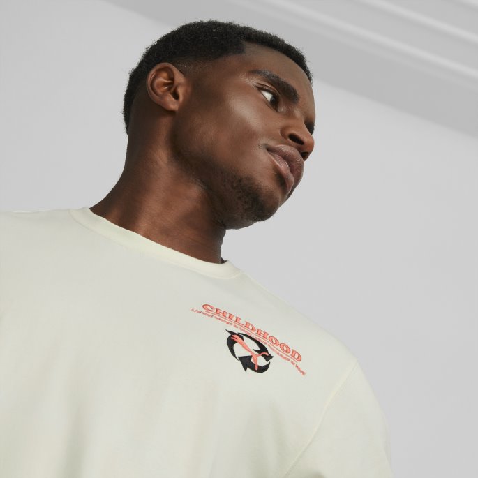 Barndomsdrømmer Herre Basketball T-skjorte Ii Pristine Puma På Salg