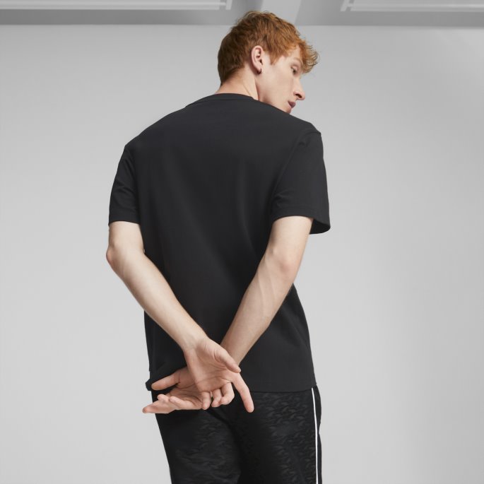 Puma På Salg Svart Spillers Lounge Grafisk Tee Menn
