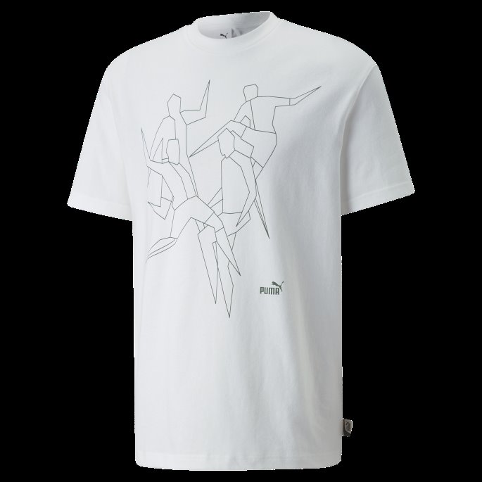 Spillersalong Grafisk Tee Menn Hvit Puma På Salg