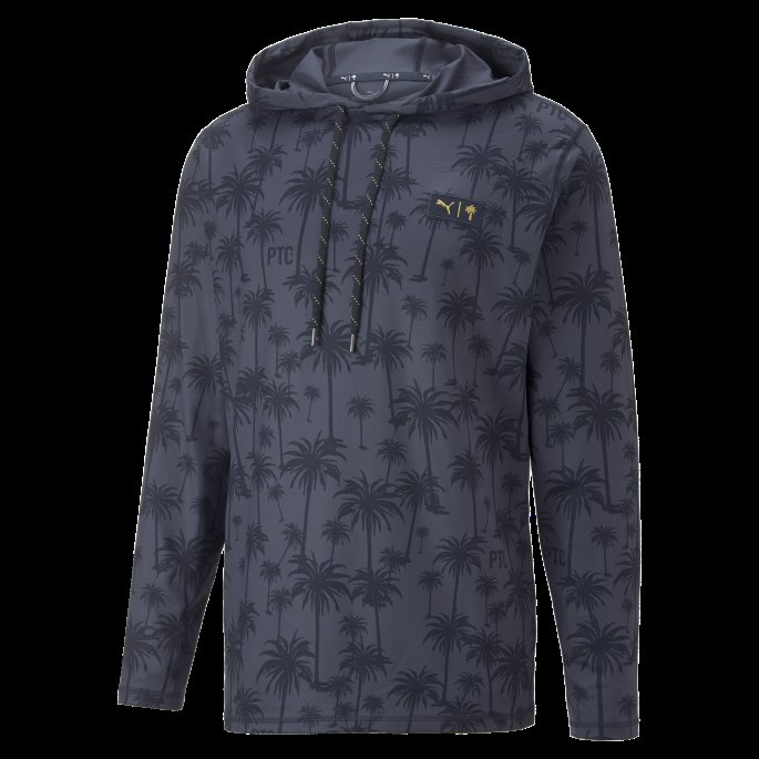 Puma På Tilbud X Palm Tree Crew Lett Palm Golf Hettegenser Menn Marine Blazer