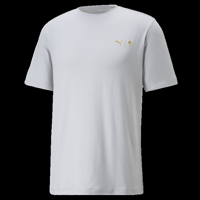 Puma På Tilbud X Palm Tree Crew Palm Golf Tee Menn Knallhvit