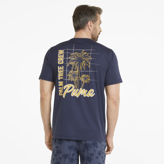 Puma På Tilbud X Palm Tree Crew Palm Golf Tee Menn Marine Blazer