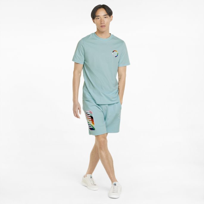 Light Aqua Pride Grafisk Herre-t-skjorte Puma På Salg