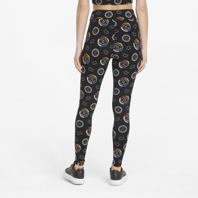 Puma På Tilbud Svart Pride Printed Dameleggings