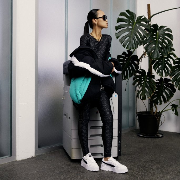 Puma På Tilbud Svart-mørk Skygge Aop Luxe Sport T7 Leggings Kvinner