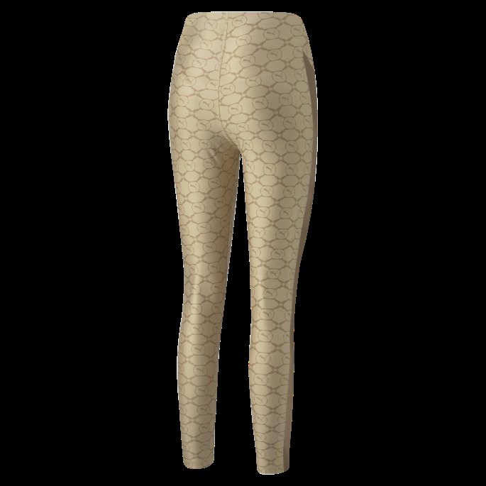 Lett Sand-ørkenbrun Aop Puma På Salg Luxe Sport T7 Leggings Kvinner