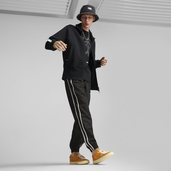 Svart Puma På Tilbud Luxe Sport T7 Treningsjakke Herre
