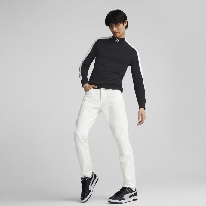 Puma På Salg T7 Mock Neck Tee Menn Svart