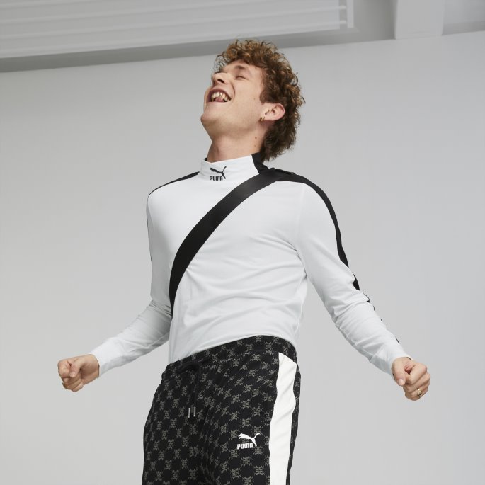 T7 Mock Neck Tee Menn Hvit Puma På Salg