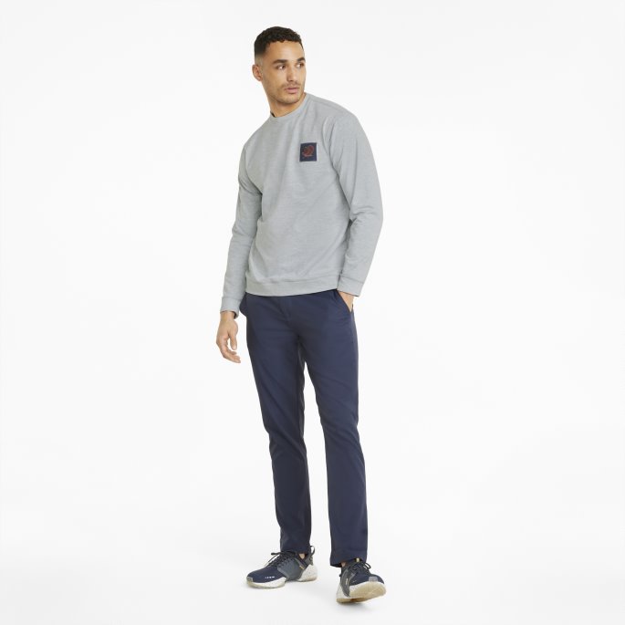 High Rise Heather Puma På Tilbud Skyspunnet Kjærlighet Crew Neck Golf Sweatshirt Herre