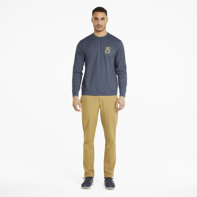 Kveldshimmel Lyng Puma På Salg Skyspunnet H8 Crew Neck Golf Sweatshirt Herre