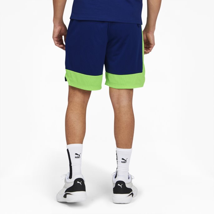 Sjeldne Basketballshorts For Menn Elektro Blågrønn Gekko Puma På Salg