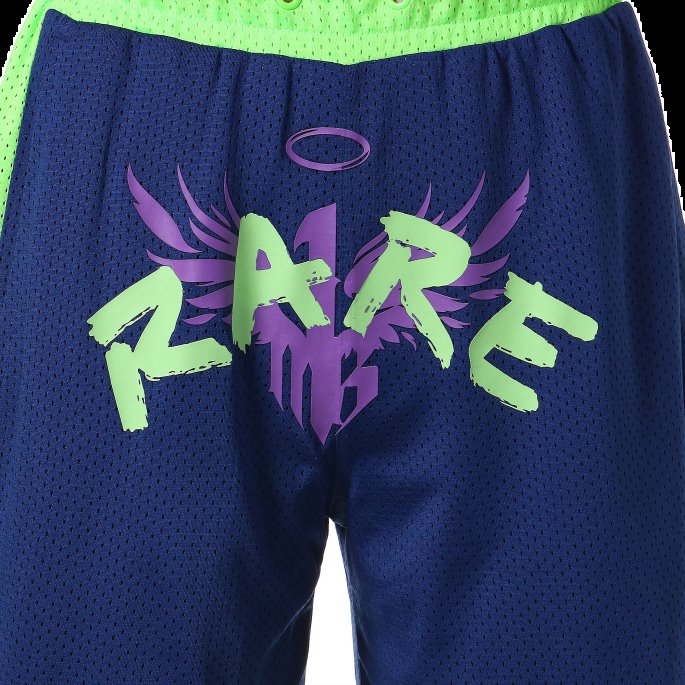 Sjeldne Basketballshorts For Menn Elektro Blågrønn Gekko Puma På Salg