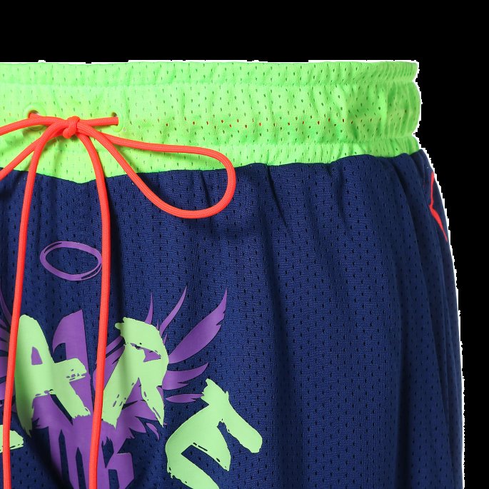 Elektro Blågrønn Gekko Puma På Salg Sjeldne Basketballshorts For Menn