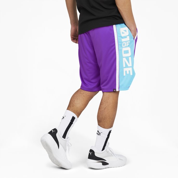 One Of One Curl Shorts Lilla Glimmer Puma På Salg