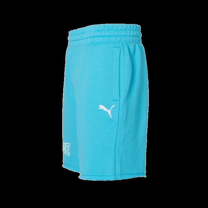 Puma På Salg En Av One Post Up Basketballshorts For Menn Blå Atoll