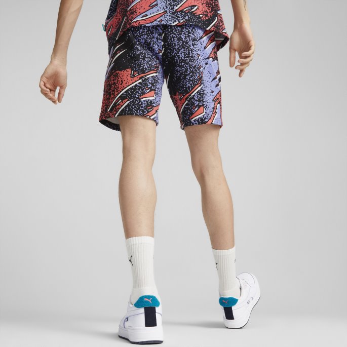 Lavendar Pop-aop Puma På Tilbud Fandom-trykte Herreshorts