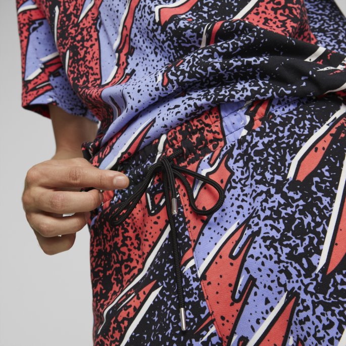 Lavendar Pop-aop Puma På Tilbud Fandom-trykte Herreshorts