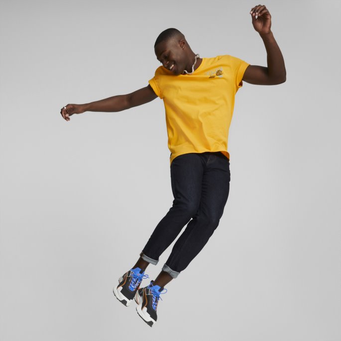 Downtown Grafisk Tee Menn Tangerine Puma På Salg